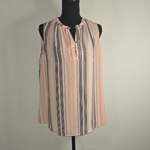 LOFT Multicolor Striped Blouse